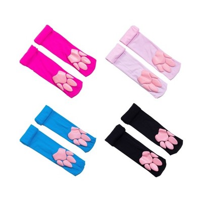 Cat Paw Thigh High Socks Cute Kitten Claw Pad Socks Lolitas Over Knee Stockings
