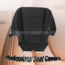 For 2017-2022 Ford F250 F550 Lariat Driver Bottom Perf Leather Seat Cover Black For 2017-2022 Ford F250 F550 Lariat Driver Bottom Perf Leather Seat Cover Black