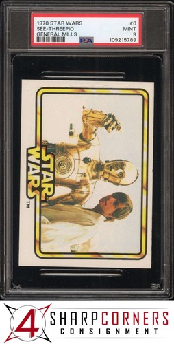 1978 General Mills Star Wars #6 See-Threepio — PSA 9