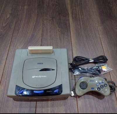 FRAM Modified Sega Saturn Gray Console Maintained Tested Japan