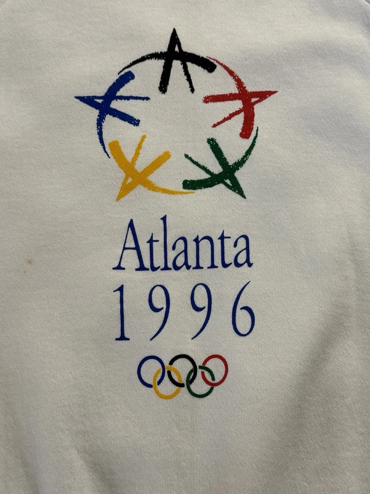 Sudadera de colección de los Juegos Olímpicos de Atlanta 1996 cuello redondo Oneita Power-Sweats XXL Foto 2 de 4