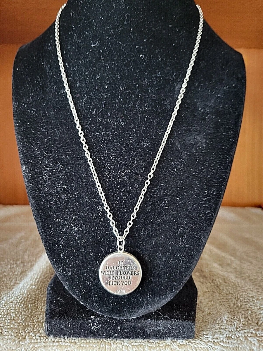 Necklace LAGN If Daughters Were Flowers Rhinestone Pendant
