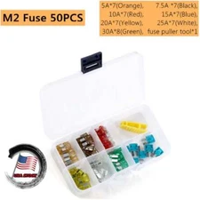Micro II 2 Blade Fuse Auto Car Truck Assortment Fit Ford Dodge Fuses 5-30A 50pcs
