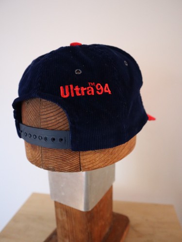 Vintage 90s Cleveland Indians Chief Snapback Baseball Hat Corduroy Ultra 94 - Picture 5 of 11