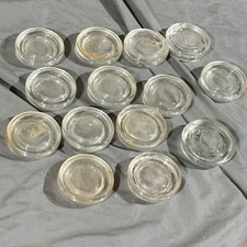 Vintage Clear Glass Furniture Coaster Slider ...