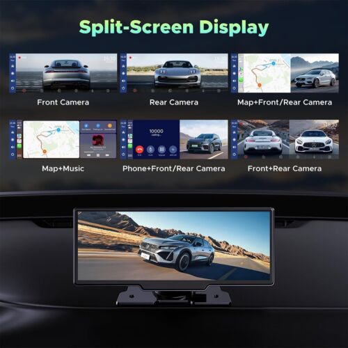 9.26" 2.5K Dash Cam Car Stereo For Apple Carplay & Android Auto GPS +Rear Camera - Picture 6 of 10