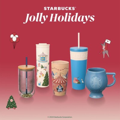 2024 Starbucks Thailand Jolly Holidays Christmas Gift Collection