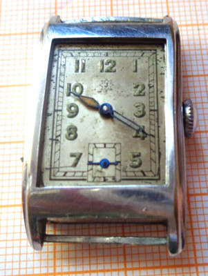 Seltene ältere Handaufzug Armbanduhr Junghans 96 defekt Unruhe OK GB13