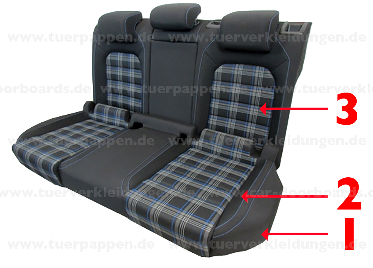 Karstry Sitzbezüge Auto Universal Set Zubehör für VW Volkswagen Golf Touran  Golf Polo Golf Variant Golf 5 S Golf 4 Golf 7 Autositzbezüge Wasserdich Auto  Zubehör : : Auto & Motorrad