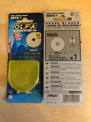 OLFA RB45 Ersatzklinge für Rollschneider, 45mm