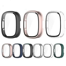 For Fitbit Versa 4/Sense2 Full Case Watch Screen Protector Soft TPU Cover Bumper