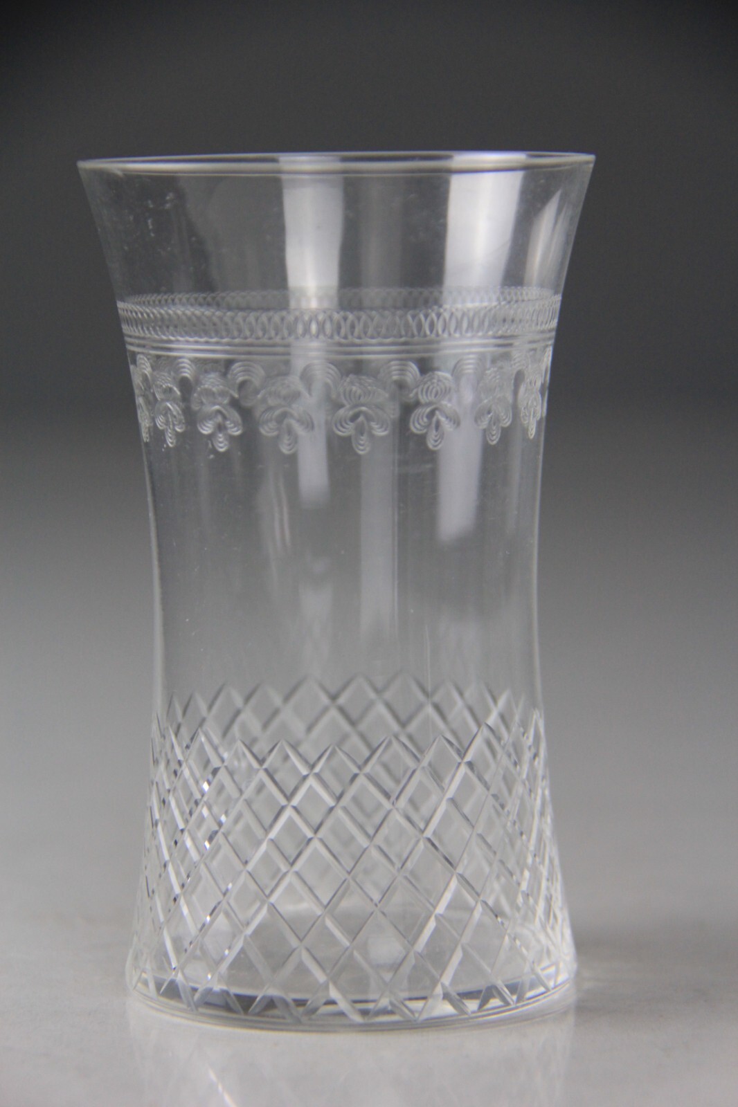 Set of 6 Antique Pall Mall Glass Lady Hamilton Pattern Tumblers