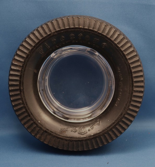 Vintage 6inch Firestone GumDipped Canadian Tire Ashtray Gas/Service