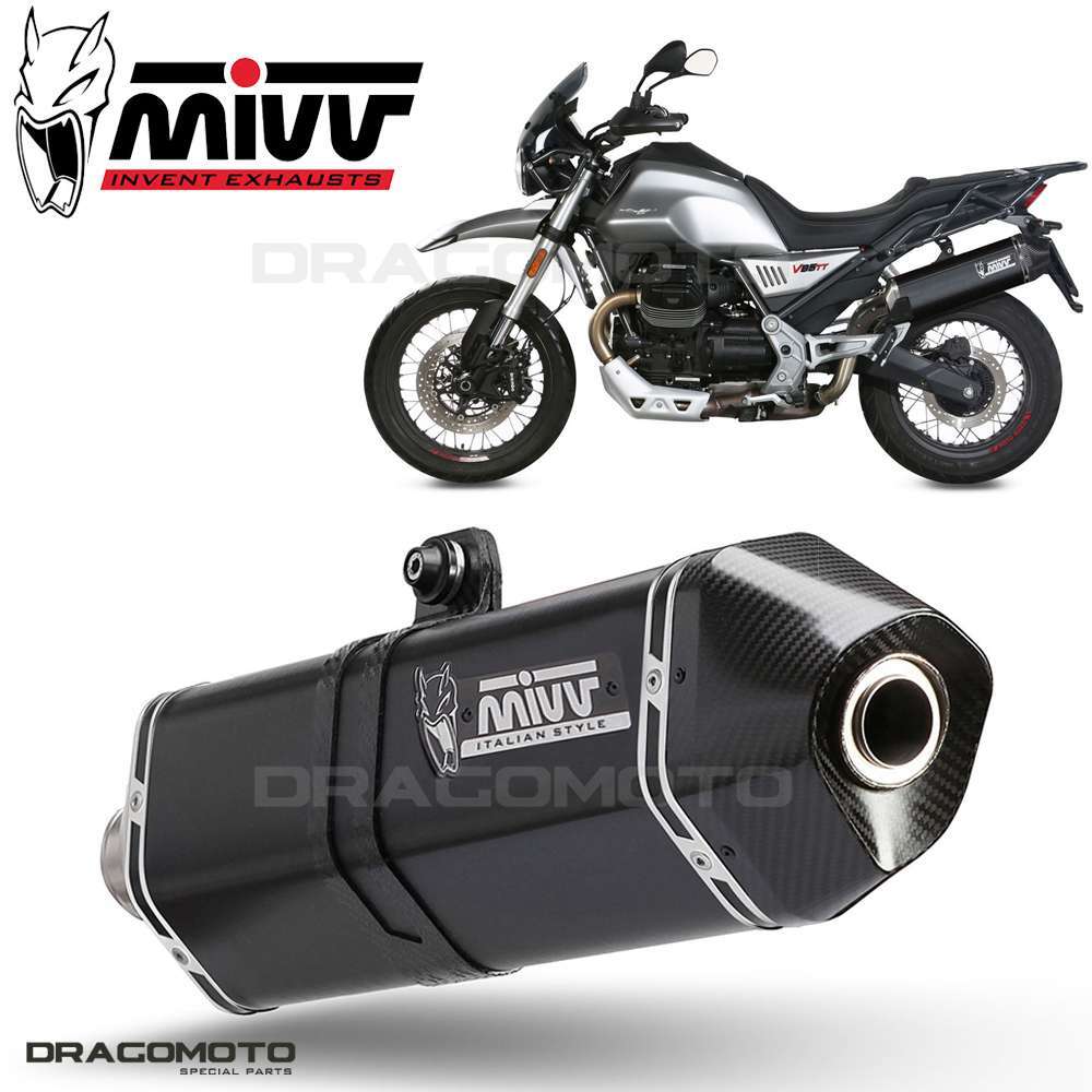 Scarico MOTO GUZZI V85 TT 2021 2022 MIVV Speed Edge Nero