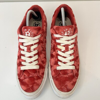 Converse x Golf Le Fleur One Star Red Quilted Velvet Cherry Low
