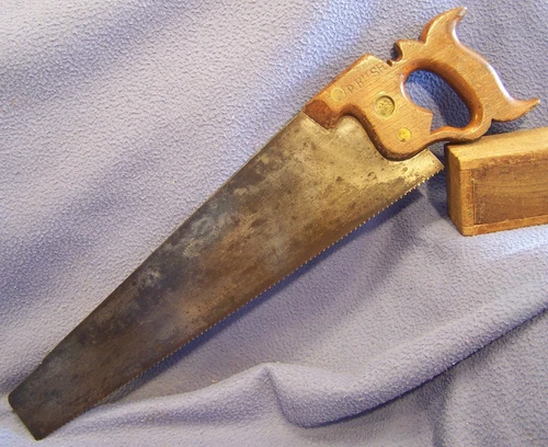 scarce BRINGHURST & Co Philada No 5 split nut 18 in panel saw