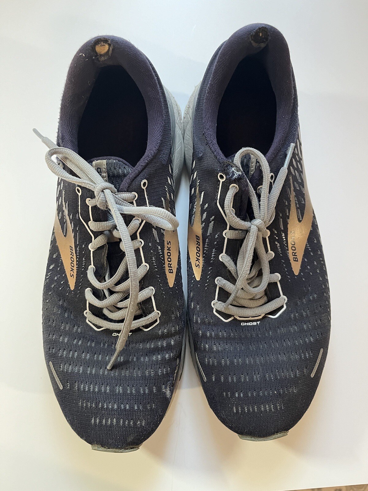 Brooks Ghost Mens 10.5 Shoes Running Distance Blue Used eBay