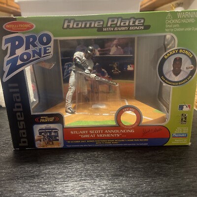 MLB Pro Zone Barry Bonds 2002 Home Plate Figure Playmates Stuart Scott