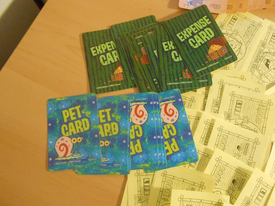 Spongebob Squarepants Replacement Money Cards Tiles Hasbro Board Game of Life - Image 2 of 4