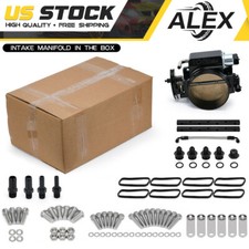 Ls1 Ls2 Ls6 102mm Low Profile Intake Manifold W Map Sensor Port Fuel Rail Black