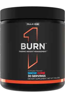 Rule 1 R 1 Burn Snow Cone 210g / 30 serv 06/26 + Samples