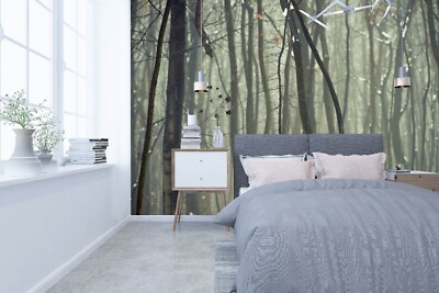 3D Black Branches ZHUA46666 Wallpaper Wall Murals Removable Self-adhesive Ann