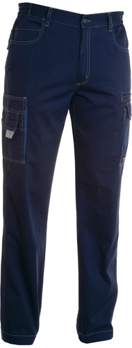 PANTALONE LAVORO MULTITASCHE PAYPER TEXAS COTONE UOMO TIPO BLUCITY UNISEX - Picture 2 of 4