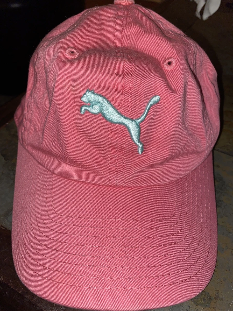 PUMA GOLF Hat Cap Women s Adjustable Pink Sewn Logo Baseball Style