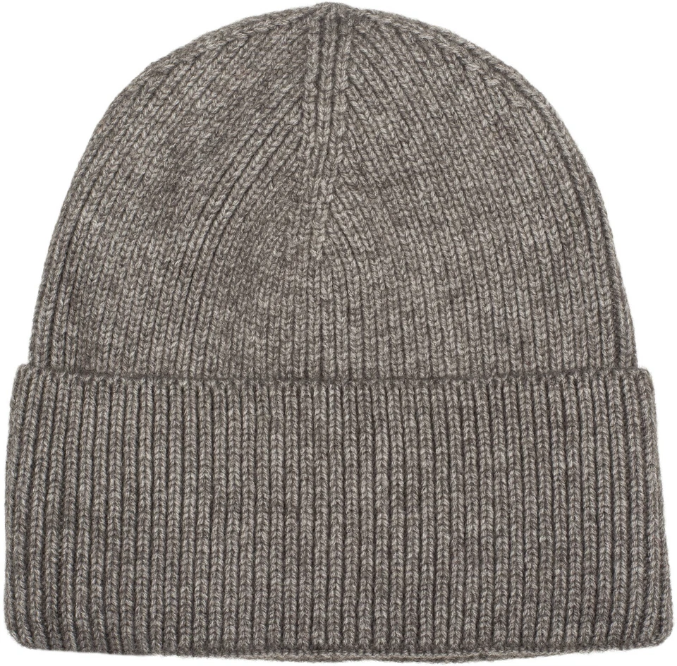 Bonnet unisexe en tricot à motif de côtes, bord large, bonnet d'hiver en tricot - Photo 1/1