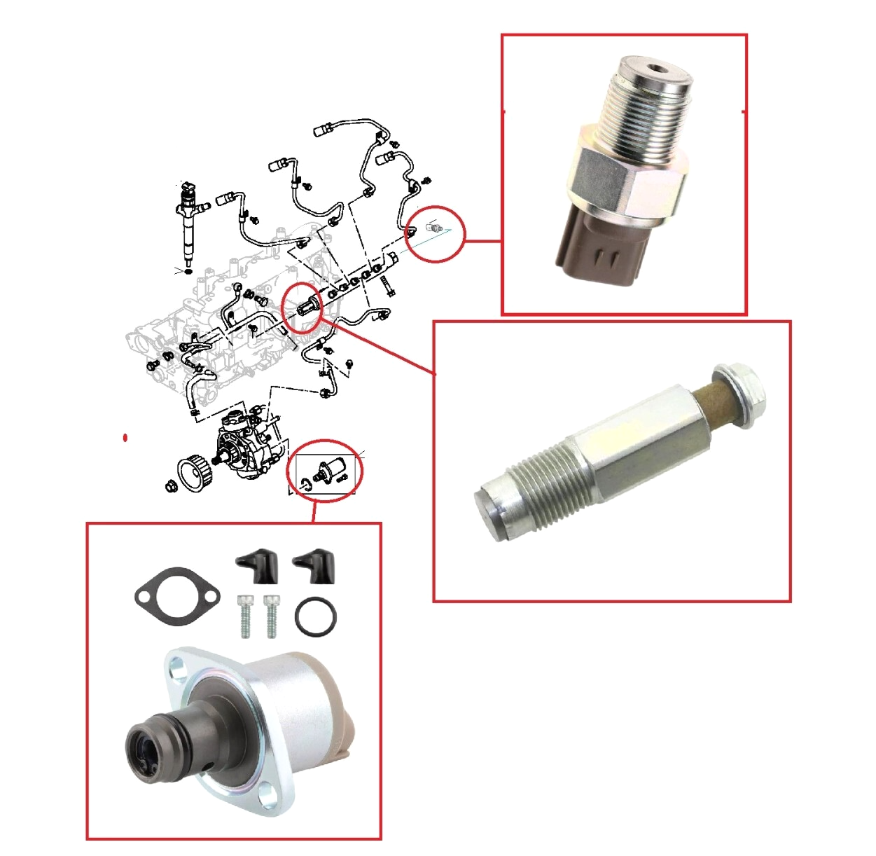 FOR NISSAN NAVARA D40 YD25 2.5TD FUEL LIMITER,SENSOR,SUCTION CONTROL VALVE 06-09