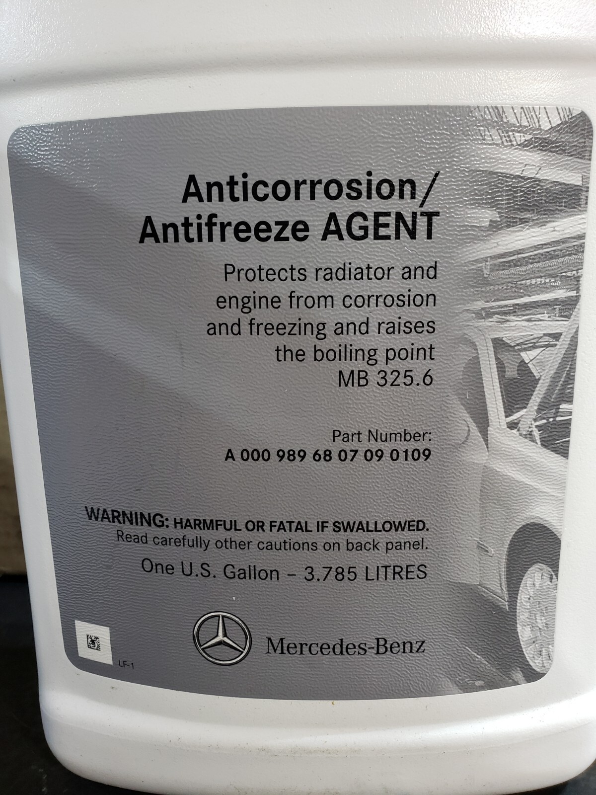 MercedesBenz OEM Engine Coolant/ Antifreeze MB 325.6