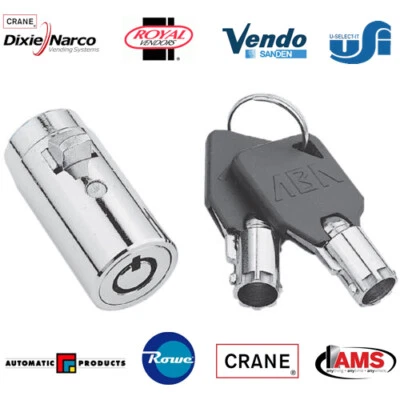 Vending Machine Lock - Coke - Pepsi - Dixie Narco - Royal Vendors - Vendo -Seaga