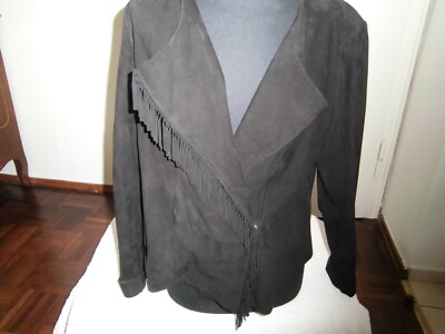 Marella /Max Mara Wildlederjacke Größe 42 Farbe schwarz