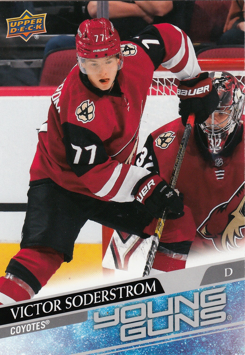 2020-21 Upper Deck Series 1 Victor Soderstrom JUMBO Young Guns Coyotes #221