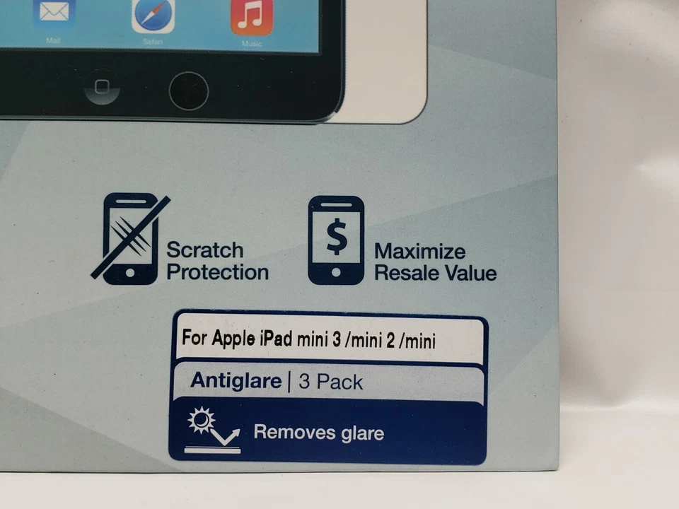 Tech Armor HD Clear Screen Protector for Apple iPad mini/mini 2/mini 3 Pack Of 3 - Image 2 of 4