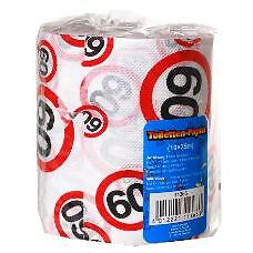 Partydekoration 60.geburtstag Verkehrsschild Zahl 60 Geschenk Zubehör