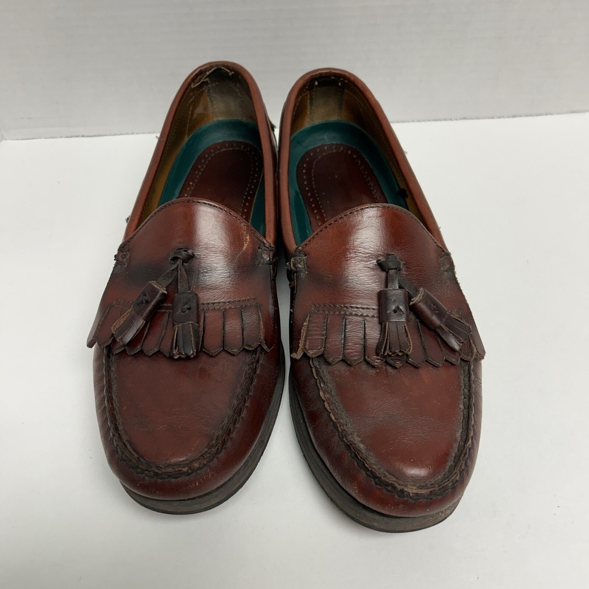Sebago Lites Brown Leather Tassel Loafers Men display picture 1