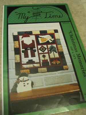 CHRISTMAS MEMORIES Sampler Vintage Quilt Pattern Leslie D. Anderson UNCUT U.S.A.