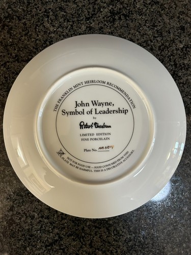 ✰ JOHN WAYNE ✰ Franklin Mint Heirloom Limited Edition Plates Lot of 8 MINT✰ - Picture 6 of 17