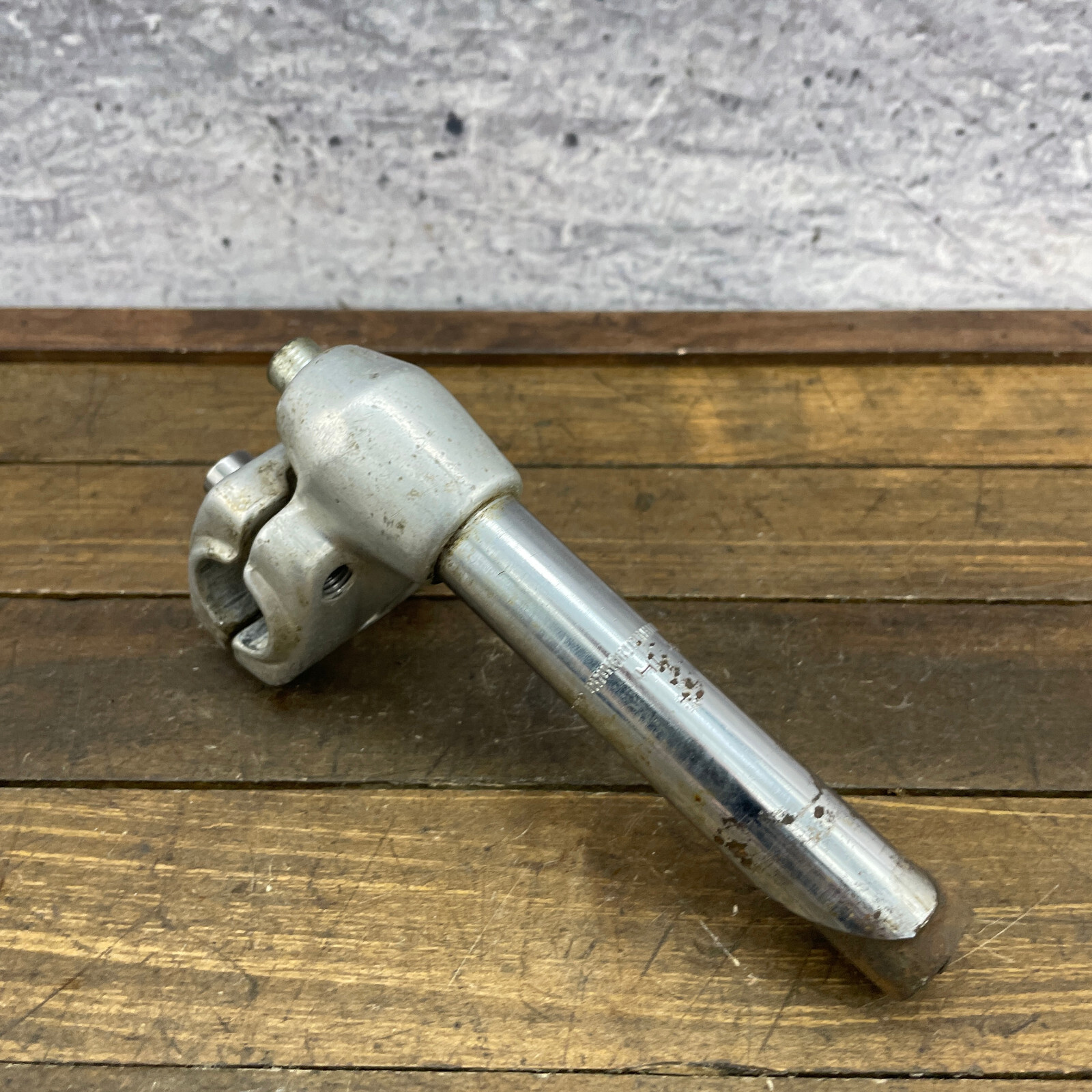 Vintage BMX Stem Old School BMX MX-550 Silver 80s Neck 21.1   Brute Style Alloy