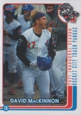 2021 Rocket City Trash Pandas David MacKinnon RC Rookie Los Angeles Angels