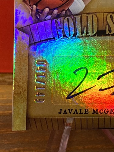 2014-15 Panini Gold Standard JaVale McGee Gold Scripts /149 Auto Denver Nuggets - Picture 4 of 5