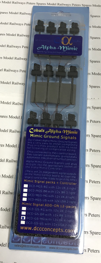 DCC Concepts DCD-GS-MG Mimic Ground Signal Add on Pack (Pk12) - UK 4 Light HO/OO
