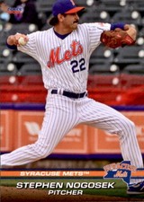 2021 Syracuse Mets Choice #16 Stephen Nogosek Roseville California Baseball Card