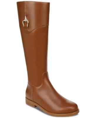 Giani Bernini Sandraa Womens Riding Boot Cinnamon Leather US Size M 