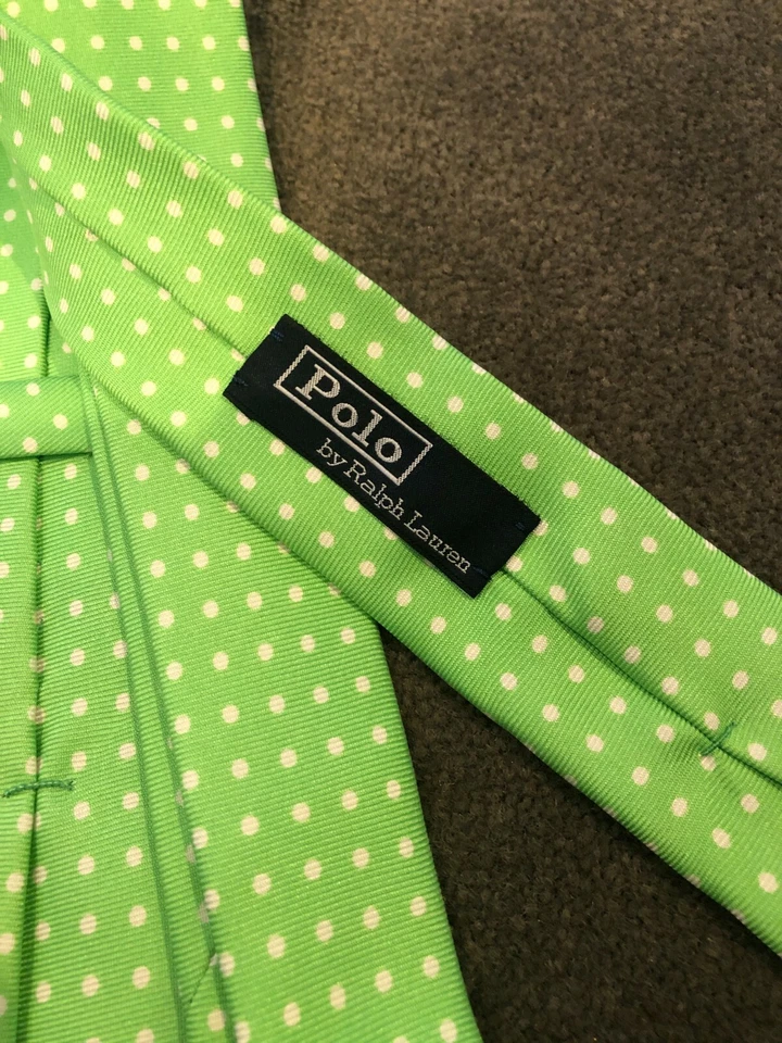Polo Ralph Lauren a lunares corbata verde Foto 2 de 4