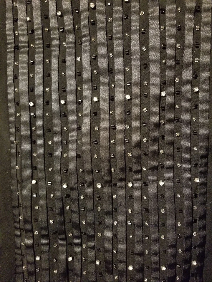 ST ANTHONY NIGHT - ABRIGO DE DISEÑO DE 2 PIEZAS Y TOP DE PIEL CON CUENTAS TALLA 22W *KT13   Foto 3 de 4