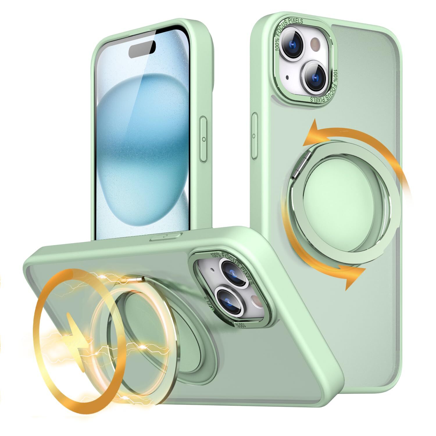 KWATUNG product case for iPhone 15 compatible case magsafe compatible 360  779