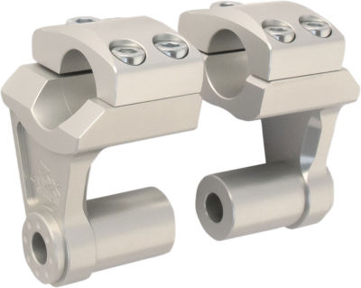 Rox Speed FX - Deluxe 2'' Pivoting Risers for 7/8'' Handlebar (Silver) 3R-P2SSM