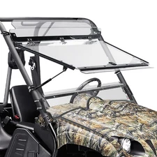 Front Flip Split Windshield Fold Up Windshield For 2004-13 Yamaha Rhino 450 660